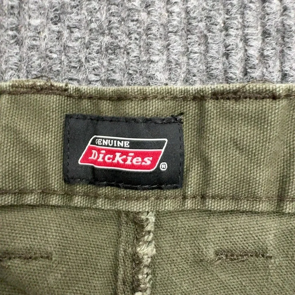 Dickies Carpenter Shorts Mens 36 Green Cotton Canvas Utility Workwear Casual